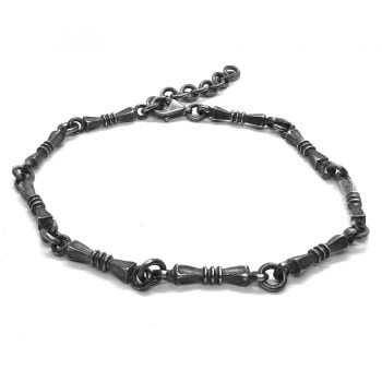 Sparkatolye Bone Chain Silver Bracelet