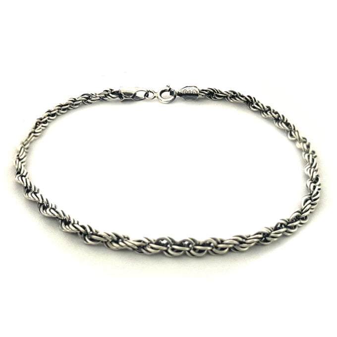 Spark Atolye Auger Chain Adjustable Silver Bracelet